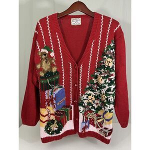 Heirloom Collectibles Women's Christmas Sweater Vintage Rare Cozy Cottagecore
